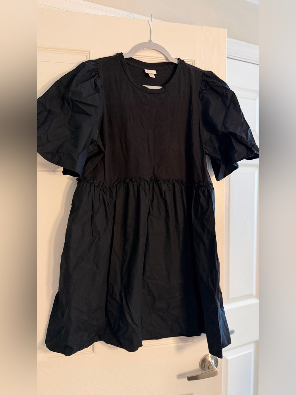 a new day Puff Sleeve mini Dress - Sz L